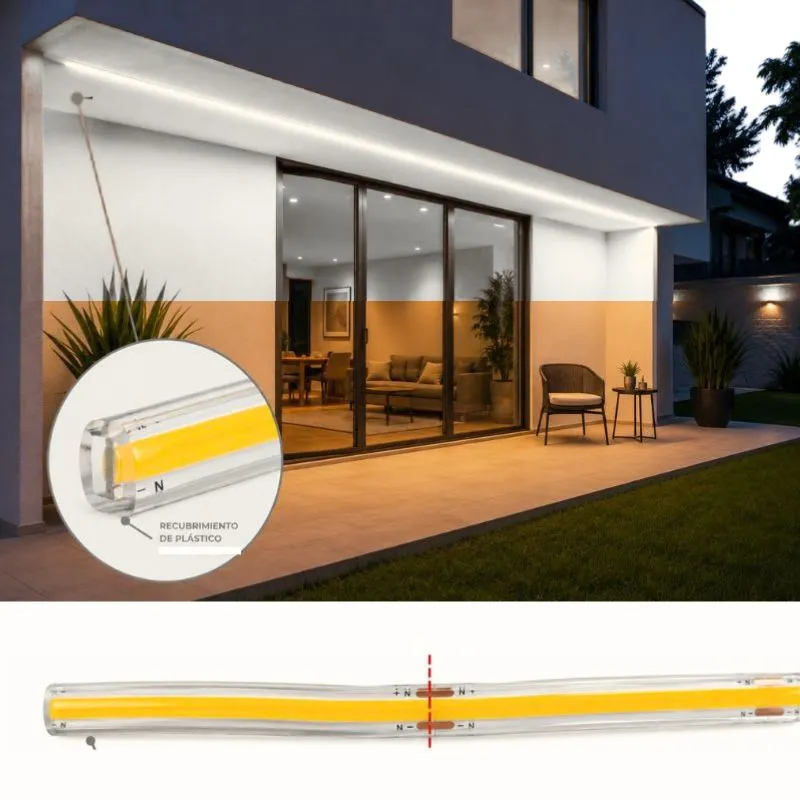 MER- 50m TIRA COB BLANCO FRIO110V CORTE C/10CM IP65