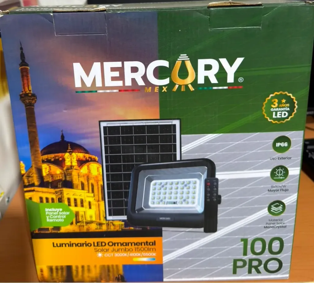 MER- REFLECTOR SOLAR 100W 3 TONOS CCT 1500lm