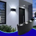 MER- LUMINARIA DE PARED 6W NEGRO BF 3000K
