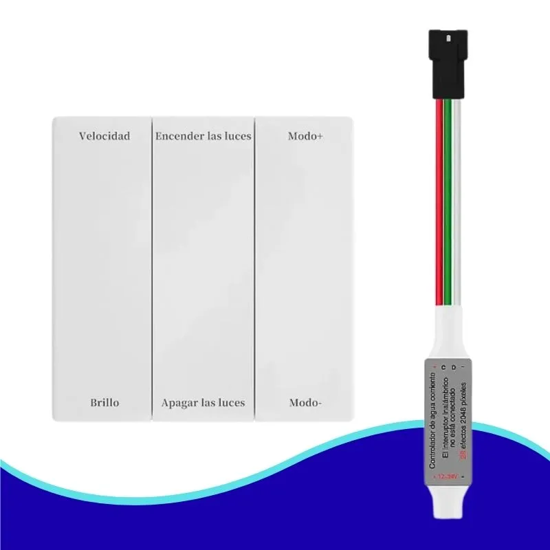 [CNTRY1T-WALL] GX- CONTROLADOR DE TIRA LED CAMINATA PARED TOUCH 5-24V UNICOLOR