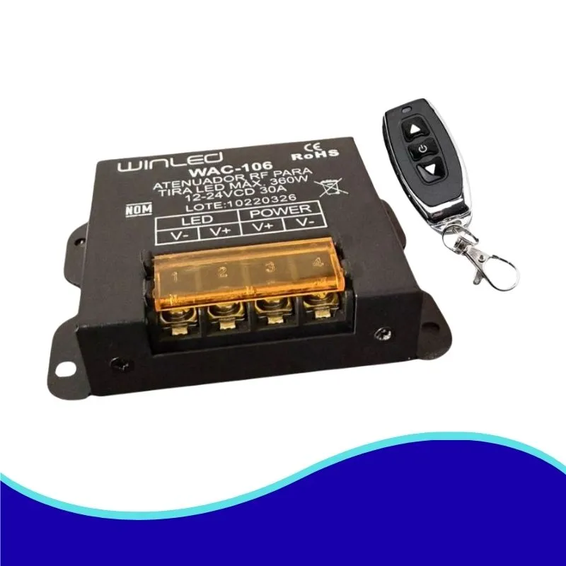 WIN- ATENUADOR RF INALAMBRICO PARA TIRA LED 360W CD12-24V IP20