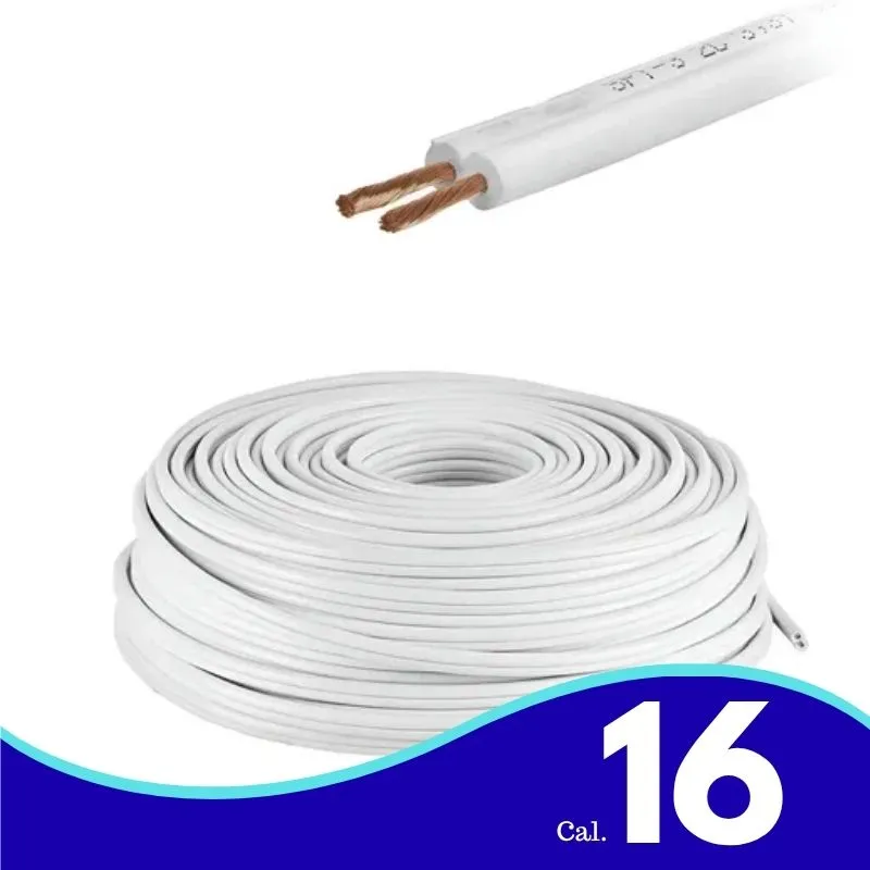 IUS- 1m CABLE POT DUPLEX16 BLANCO