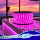 10m MANGUERA LED SMD2835 120 LEDS/m C/ CLAVIJA ROSA