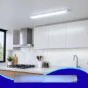 MER- LUMINARIO LED LINEAL ACRILICO 2X9W 60CM ANTIPOLVO