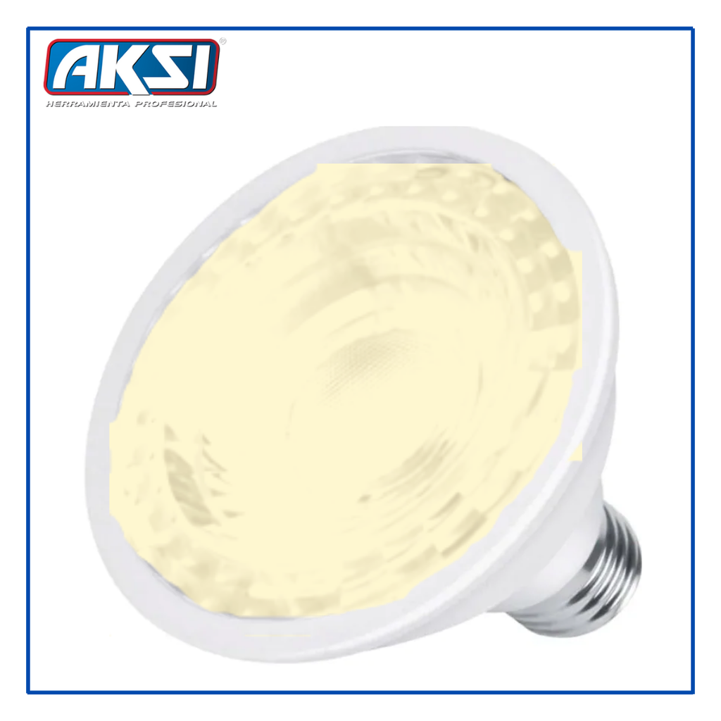 [115566] AKS- FOCO LED PAR 30 12W LUZ CÁLIDA, CAJA COLOR