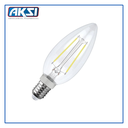 AKS- FOCO LED FILAMENTOS VELA 2W LUZ CÁLIDA E12