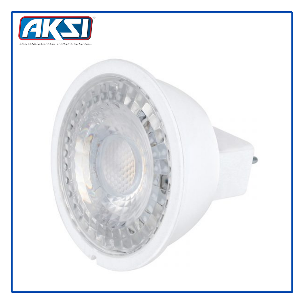 [121021] AKS- FOCO LED GU10 7W LUZ BLANCA - 127, CAJA COLOR